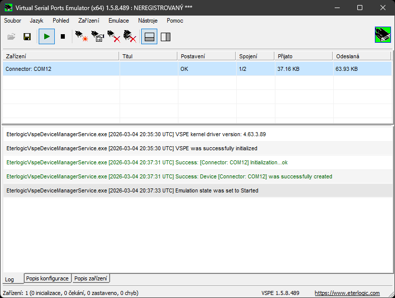 Virtual Serial Port Emulator